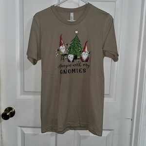 NWOT Handcrafted Hanging With My Gnomies Christmas Shirt